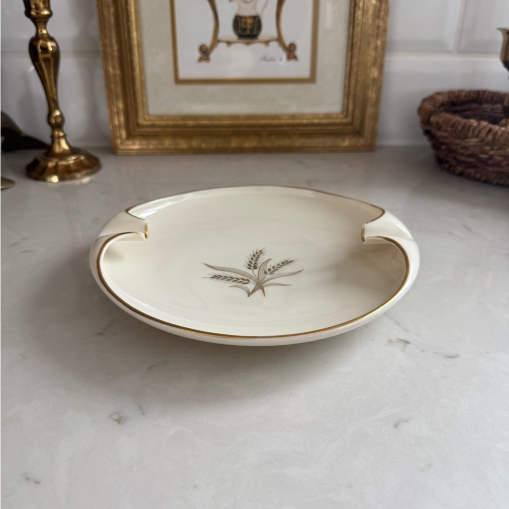 Vintage Lenox Ashtray w/24k Gold Trim 1930s